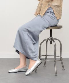 INTER-CHAUSSURES / インター ショシュール バレエシューズ | 【VAGABOND】メタリックレザーバレエシューズ