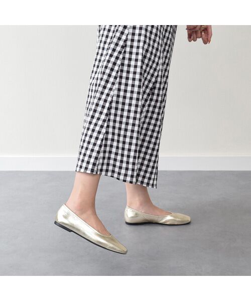INTER-CHAUSSURES / インター ショシュール バレエシューズ | 【VAGABOND】メタリックレザーバレエシューズ | 詳細8