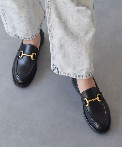 INTER-CHAUSSURES/インター ショシュール 【mara bini】ラウンドトウビットローファー ブラック 38 INTER-CHAUSSURES/インター ショシュール 【mara bini】ラウンドトウビットローファー ブラック 38