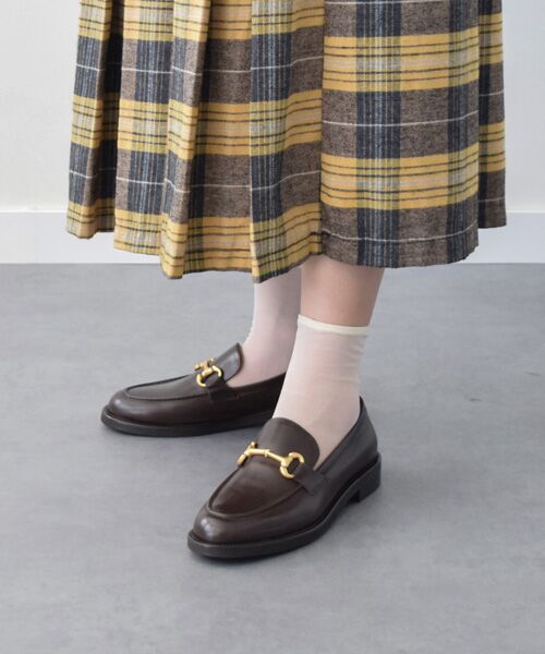 INTER-CHAUSSURES/インター ショシュール 【mara bini】ラウンドトウビットローファー ダークブラウン 39 INTER-CHAUSSURES/インター ショシュール 【mara bini】ラウンドトウビットローファー ダークブラウン 39