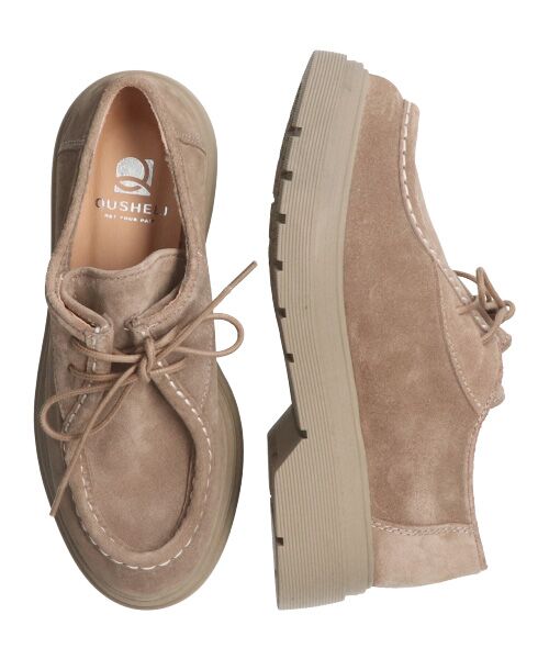 INTER-CHAUSSURES/インター ショシュール 【QUSHELI】ワントーンチロリアンシューズ ベージュスウェード 36 INTER-CHAUSSURES/インター ショシュール 【QUSHELI】ワントーンチロリアンシューズ ベージュスウェード 36