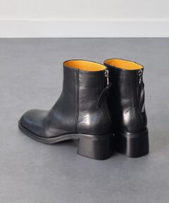 INTER-CHAUSSURES / インター ショシュール ブーツ（ショート丈） | 【mara bini】スクエアトウバックジップショートブーツ