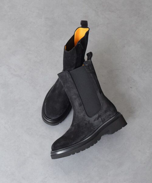 INTER-CHAUSSURES/インター ショシュール 【mara bini】インサイドジップサイドゴアブーツ ブラック 37 INTER-CHAUSSURES/インター ショシュール 【mara bini】インサイドジップサイドゴアブーツ ブラック 37