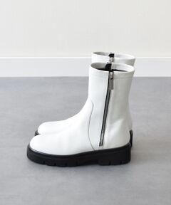 INTER-CHAUSSURES / インター ショシュール ブーツ（ショート丈） | 【EMILE】タンクソールダブルジップショートブーツ