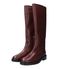 INTER-CHAUSSURES / インター ショシュール ブーツ（ロング丈） | 【Bervicato】ラウンドトウハーフジップロングブーツ