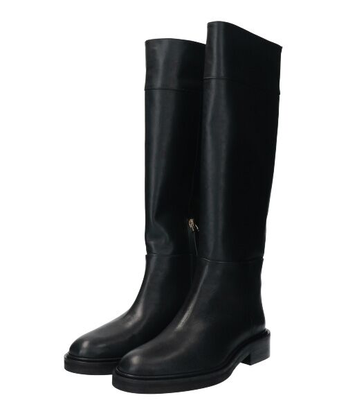 INTER-CHAUSSURES / インター ショシュール ブーツ（ロング丈） | 【Bervicato】ラウンドトウハーフジップロングブーツ | 詳細2