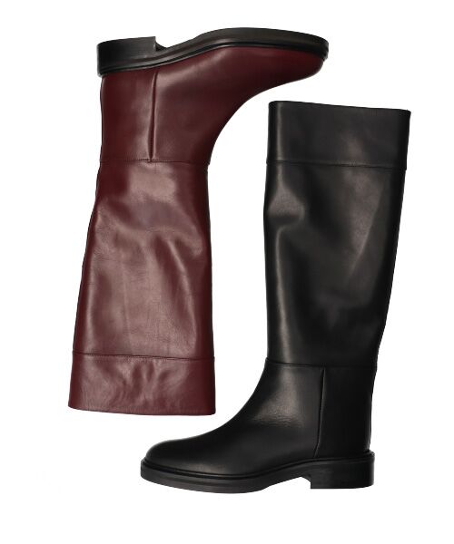 INTER-CHAUSSURES / インター ショシュール ブーツ（ロング丈） | 【Bervicato】ラウンドトウハーフジップロングブーツ | 詳細15