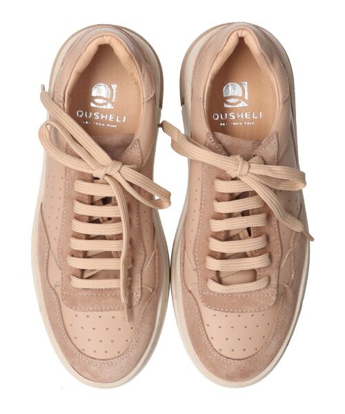 INTER-CHAUSSURES / インター ショシュール スニーカー | 【QUSHELI】ワントーンレザースニーカー | 詳細12
