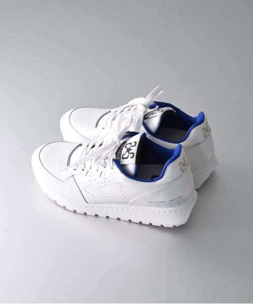 INTER-CHAUSSURES/インター ショシュール 【2STAR】ローカットパンチングレザースニーカー ホワイトコンビ 36