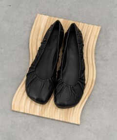 INTER-CHAUSSURES / インター ショシュール バレエシューズ | 【EMILE】オブリークトウギャザーフラットバレエ