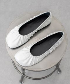 INTER-CHAUSSURES / インター ショシュール バレエシューズ | 【EMILE】オブリークトウギャザーフラットバレエ