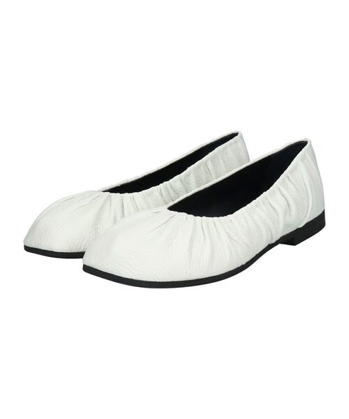 INTER-CHAUSSURES / インター ショシュール バレエシューズ | 【EMILE】オブリークトウギャザーフラットバレエ | 詳細8