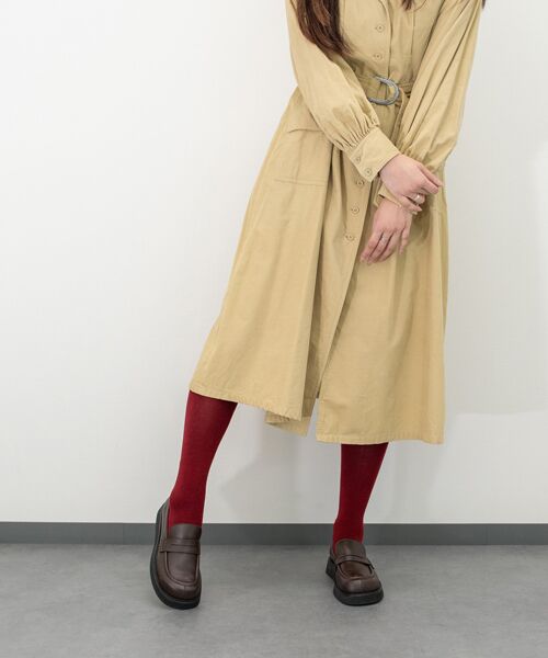 INTER-CHAUSSURES / インター ショシュール ビジネス・ドレスシューズ | 【EMILE】オブリークトウ厚底ローファー | 詳細16