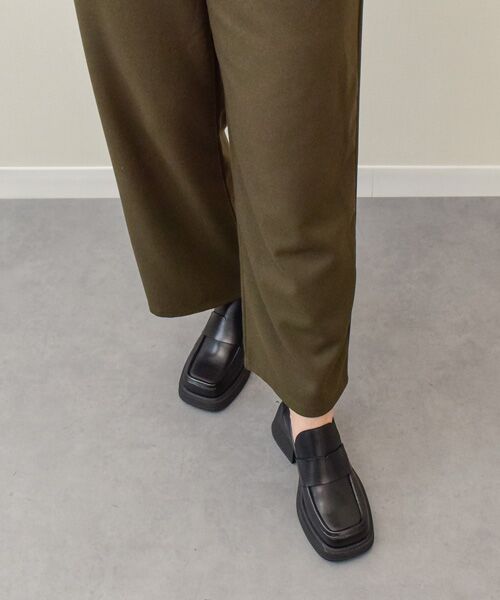 INTER-CHAUSSURES / インター ショシュール ビジネス・ドレスシューズ | 【VAGABOND】ミドルヒールレザーローファー | 詳細8