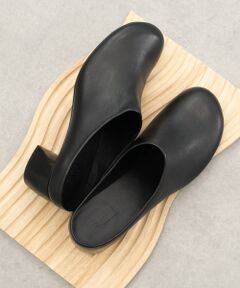 INTER-CHAUSSURES / インター ショシュール サンダル | 【EMILE】オブリークトウレザーミュール