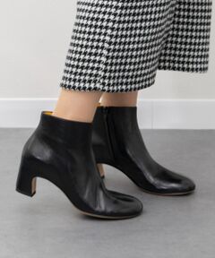 INTER-CHAUSSURES / インター ショシュール ブーツ（ショート丈） | 【mara bini】オブリークトウカバードヒールブーツ