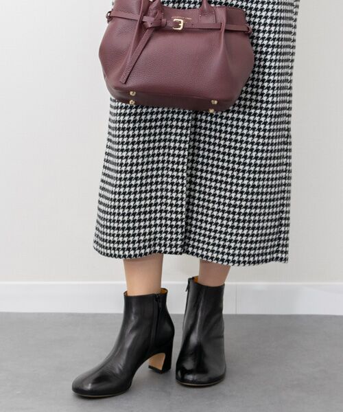 INTER-CHAUSSURES / インター ショシュール ブーツ（ショート丈） | 【mara bini】オブリークトウカバードヒールブーツ | 詳細9