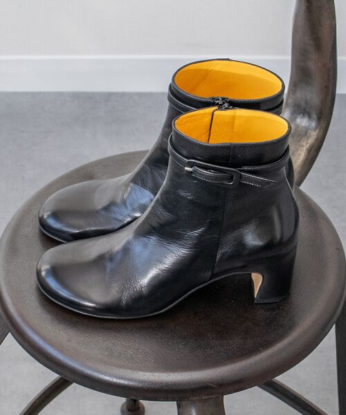 INTER-CHAUSSURES / インター ショシュール ブーツ（ショート丈） | 【mara bini】オブリークトウアンクルベルトブーツ | 詳細10