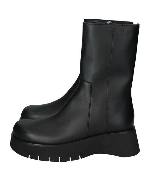 INTER-CHAUSSURES / インター ショシュール ブーツ（ショート丈） | 【EMILE】オブリークトウ厚底ショートブーツ | 詳細1