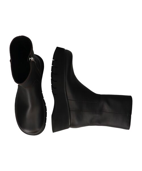 INTER-CHAUSSURES / インター ショシュール ブーツ（ショート丈） | 【EMILE】オブリークトウ厚底ショートブーツ | 詳細14