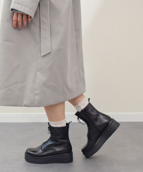 INTER-CHAUSSURES / インター ショシュール ブーツ（ショート丈） | 【VAGABOND】厚底レースアップショートブーツ | 詳細9