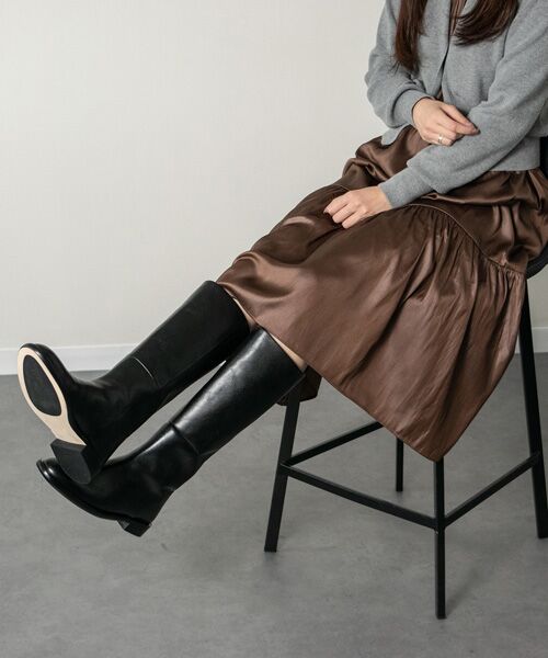 INTER-CHAUSSURES / インター ショシュール ブーツ（ロング丈） | 【JVAM】ラウンドトウレザーロングブーツ | 詳細9