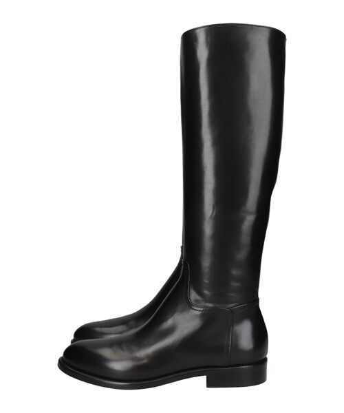 INTER-CHAUSSURES / インター ショシュール ブーツ（ロング丈） | 【mara bini】ラウンドトウローヒールレザーロングブーツ | 詳細2