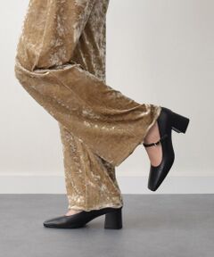 INTER-CHAUSSURES / インター ショシュール パンプス | 【FABIO RUSCONI】スクエアトウワンストラップパンプス