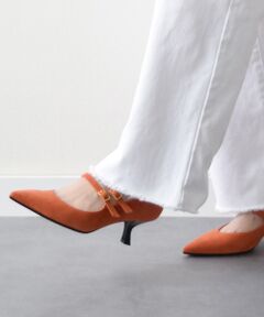 INTER-CHAUSSURES / インター ショシュール パンプス | 【FABIO RUSCONI】ポインテッドトウダブルストラップパンプス