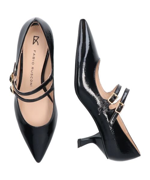 INTER-CHAUSSURES / インター ショシュール パンプス | 【FABIO RUSCONI】ポインテッドトウダブルストラップパンプス | 詳細8