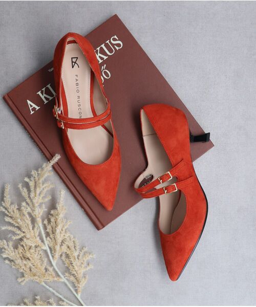 INTER-CHAUSSURES / インター ショシュール パンプス | 【FABIO RUSCONI】ポインテッドトウダブルストラップパンプス | 詳細19