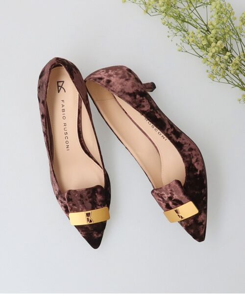 INTER-CHAUSSURES / インター ショシュール パンプス | 【FABIO RUSCONI】ポインテッドトウオーナメントパンプス | 詳細12