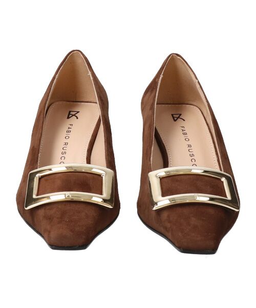 INTER-CHAUSSURES / インター ショシュール パンプス | 【FABIO RUSCONI】スクエアトウメタルバックルパンプス | 詳細1