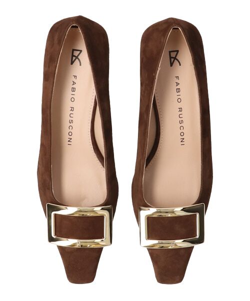 INTER-CHAUSSURES / インター ショシュール パンプス | 【FABIO RUSCONI】スクエアトウメタルバックルパンプス | 詳細6