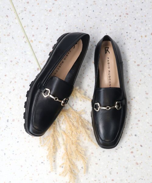 INTER-CHAUSSURES / インター ショシュール ビジネス・ドレスシューズ | 【FABIO RUSCONI】スクエアトウビットローファー | 詳細12