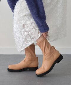 INTER-CHAUSSURES / インター ショシュール ブーツ（ショート丈） | 【FABIO RUSCONI】ソフトスクエアトウストレッチブーツ