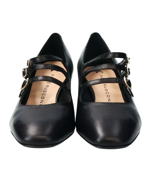 INTER-CHAUSSURES / インター ショシュール パンプス | 【FABIO RUSCONI】スクエアトウトリプルストラップパンプス | 詳細1