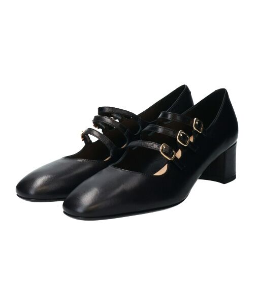 INTER-CHAUSSURES / インター ショシュール パンプス | 【FABIO RUSCONI】スクエアトウトリプルストラップパンプス | 詳細2