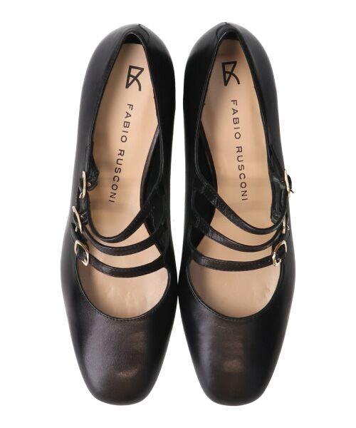 INTER-CHAUSSURES / インター ショシュール パンプス | 【FABIO RUSCONI】スクエアトウトリプルストラップパンプス | 詳細6