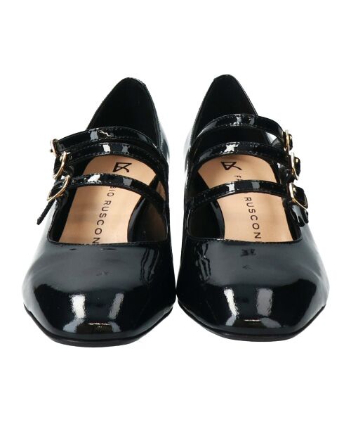 INTER-CHAUSSURES / インター ショシュール パンプス | 【FABIO RUSCONI】スクエアトウトリプルストラップパンプス | 詳細12