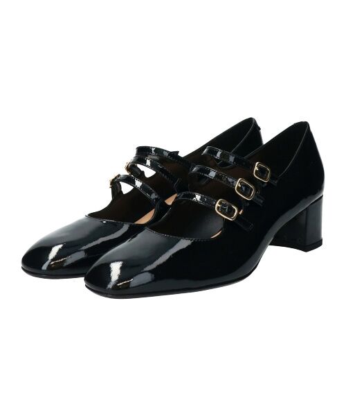 INTER-CHAUSSURES / インター ショシュール パンプス | 【FABIO RUSCONI】スクエアトウトリプルストラップパンプス | 詳細13