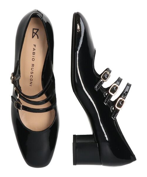 INTER-CHAUSSURES / インター ショシュール パンプス | 【FABIO RUSCONI】スクエアトウトリプルストラップパンプス | 詳細19