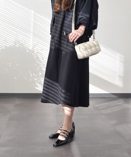 INTER-CHAUSSURES / インター ショシュール パンプス | 【FABIO RUSCONI】スクエアトウトリプルストラップパンプス | 詳細21