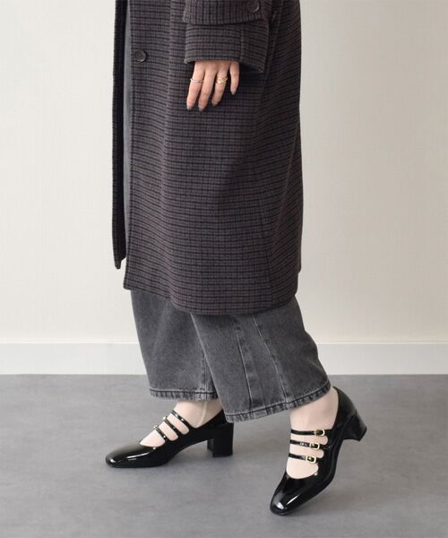 INTER-CHAUSSURES / インター ショシュール パンプス | 【FABIO RUSCONI】スクエアトウトリプルストラップパンプス | 詳細24