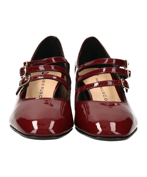 INTER-CHAUSSURES / インター ショシュール パンプス | 【FABIO RUSCONI】スクエアトウトリプルストラップパンプス | 詳細25