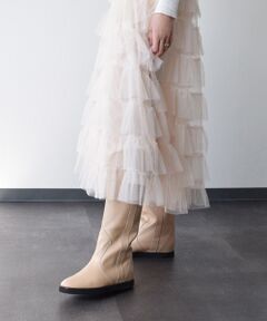 INTER-CHAUSSURES / インター ショシュール ブーツ（ロング丈） | 【FABIO RUSCONI】ラウンドトウローヒールロングブーツ