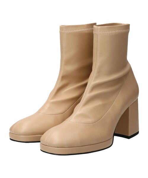 INTER-CHAUSSURES / インター ショシュール ブーツ（ショート丈） | 【FABIO RUSCONI】スクエアトウストレッチブーツ | 詳細9