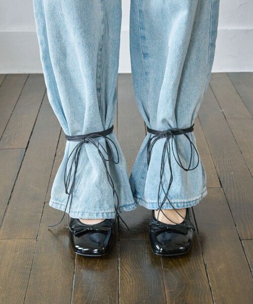 INTER-CHAUSSURES / インター ショシュール パンプス | 【FABIO RUSCONI】オブリークトウリボンパンプス | 詳細7