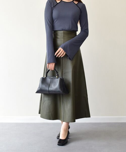 INTER-CHAUSSURES / インター ショシュール パンプス | 【FABIO RUSCONI】スクエアトウセンターシームパンプス | 詳細8