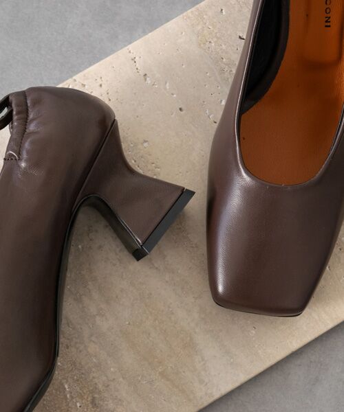 INTER-CHAUSSURES / インター ショシュール パンプス | 【FABIO RUSCONI】スクエアトウセンターシームパンプス | 詳細24